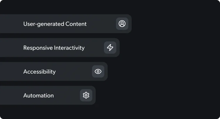 E-Mail-Marketing 2026: Trends und bewährte Strategien für Relevanz Liste von Funktionen: nutzergenerierte Inhalte, responsive Interaktivität, Barrierefreiheit, Automatisierung